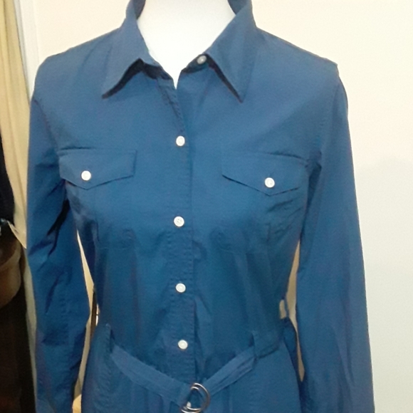 Chaps Button Down Dress - Picture 2 of 8
